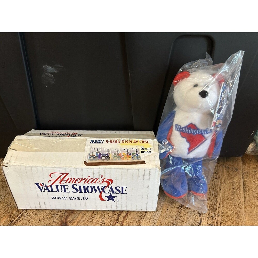 Limited Treasures Washington State Quarter Coin Bear 2007 Sealed NWT AVS 42nd